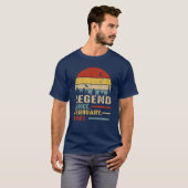 60歳のレトロ誕生日ギフト伝説Febr Tシャツ (正面フル)