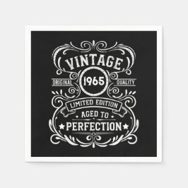 60歳のヴィンテージ60歳の誕生日パーティー スタンダードカクテルナプキン