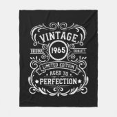 60歳のヴィンテージ60歳の誕生日パーティー フリースブランケット (正面)