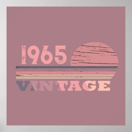 60歳のヴィンテージ60歳の誕生日パーティー ポスター (正面)