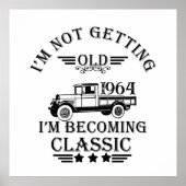 60歳のヴィンテージ60歳の誕生日パーティー ポスター (正面)