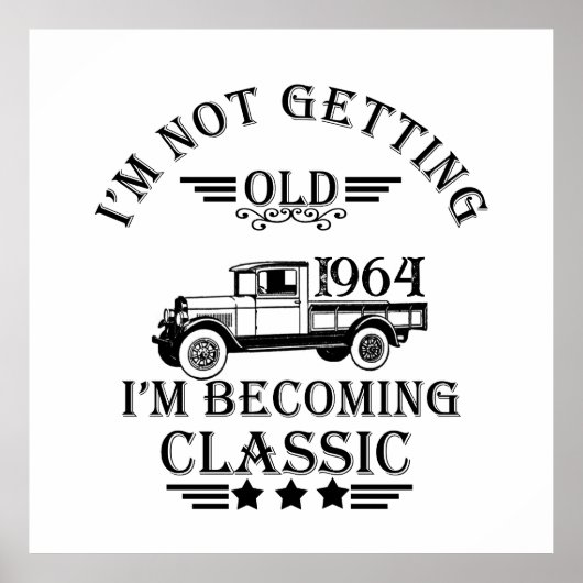 60歳のヴィンテージ60歳の誕生日パーティー ポスター (正面)