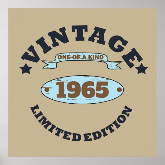 60歳のヴィンテージ60歳の誕生日パーティー ポスター (正面)