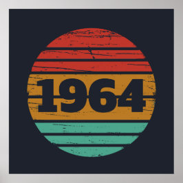 60歳のヴィンテージ60歳の誕生日パーティー ポスター