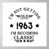 60歳のヴィンテージ60歳の誕生日パーティー ポスター (正面)