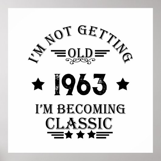 60歳のヴィンテージ60歳の誕生日パーティー ポスター (正面)