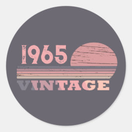 60歳のヴィンテージ60歳の誕生日パーティー ラウンドシール