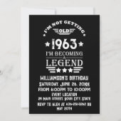 60歳のヴィンテージ60歳の誕生日パーティー 招待状 (正面)