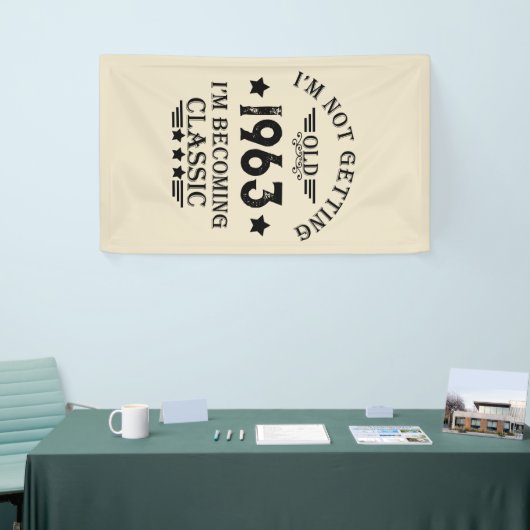 60歳のヴィンテージ60歳の誕生日パーティー 横断幕 (トレードショー)