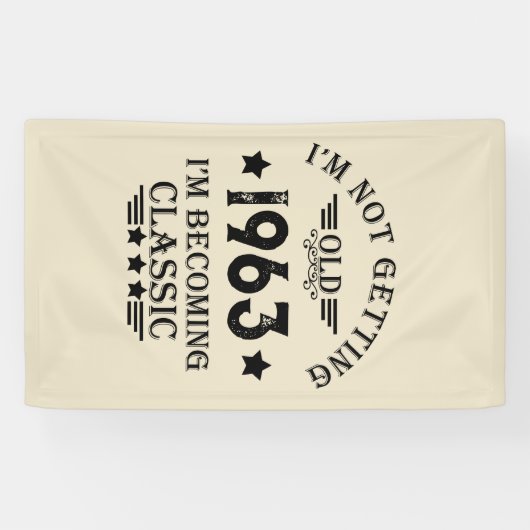 60歳のヴィンテージ60歳の誕生日パーティー 横断幕 (横)