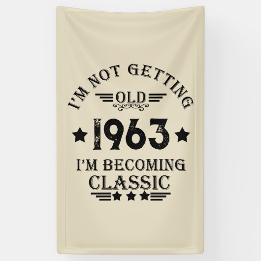 60歳のヴィンテージ60歳の誕生日パーティー 横断幕 (縦)