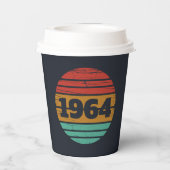 60歳のヴィンテージ60歳の誕生日パーティー 紙コップ (裏面)