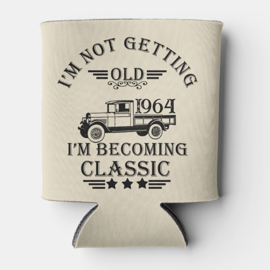 60歳のヴィンテージ60歳の誕生日パーティー 缶クーラー (正面)