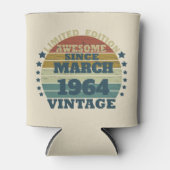 60歳のヴィンテージ60歳の誕生日パーティー 缶クーラー (正面)