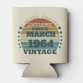 60歳のヴィンテージ60歳の誕生日パーティー 缶クーラー (裏面)