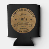 60歳のヴィンテージ60歳の誕生日パーティー 缶クーラー (裏面)