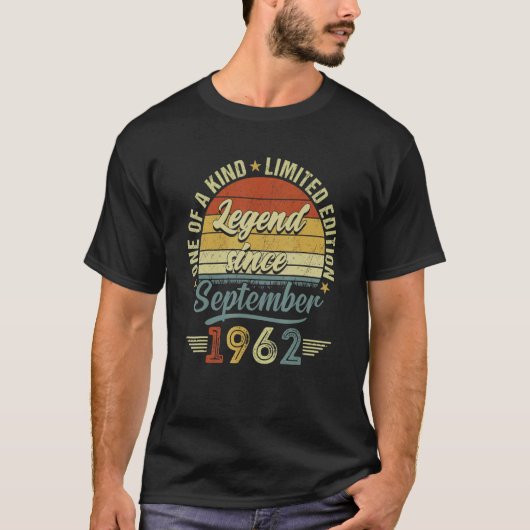 60歳の伝説1962年9月60th Birから Tシャツ (正面)