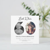 60歳の写真モンテージ誕生日パーティー 招待状 (スタンド正面)