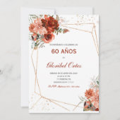 60歳の女性の招待状 招待状 (正面)