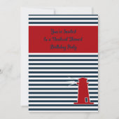 60歳の女性向け航海をテーマにした誕生日パーティー 招待状 (正面)