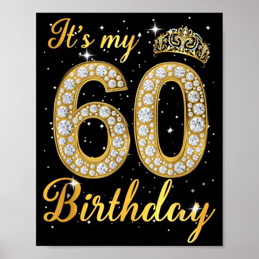 60歳の女王ダイヤモンドクラウン60歳の誕生日 ポスター (正面)