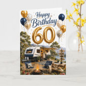 60歳の旅立ちの誕生日 カード (黄色い花)