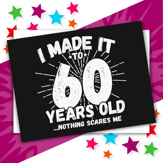 60歳の皮肉なミーム 面白い60歳の誕生日 ポストカード