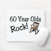 60歳の石(ロッキングチェア) マウスパッド (マウス)