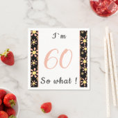 60歳の誕生日おめでとう！つまり何？　やる気出るわよ！ スタンダードカクテルナプキン (インサイチュ)