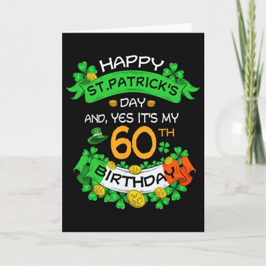 60歳の誕生日おめでとう！パパとママ カード (正面)