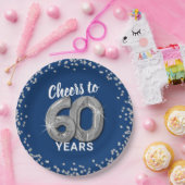 60歳の誕生日おめでとう ペーパープレート (パーティー)
