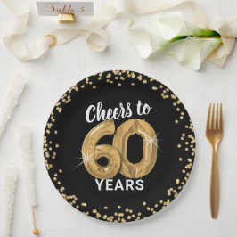 60歳の誕生日おめでとう ペーパープレート