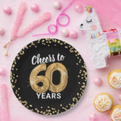 60歳の誕生日おめでとう ペーパープレート (パーティー)