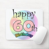 60歳の誕生日おめでとう マウスパッド (マウス)