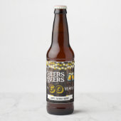 60歳の誕生日おめでとう レトロな誕生日のお祝い ビールラベル (正面)