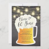60歳の誕生日おめでとう 招待状 (正面)