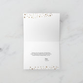 60歳の誕生日おめでとう！金と黒のカスタマイズメッセージ サンキューカード (内部)