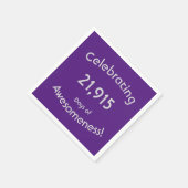 60歳の誕生日おめでとう 21,915日の素晴らしさを祝おう スタンダードカクテルナプキン (角)