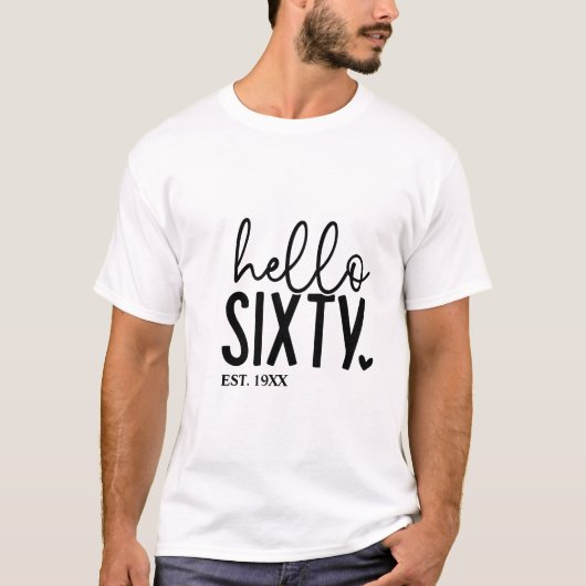60歳の誕生日おめでとうTシャツ Tシャツ (正面)