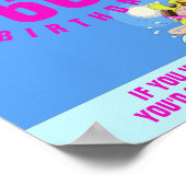 60歳の誕生日おもしろい引用文パーティー ポスター (角)