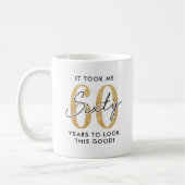 60歳の誕生日おもしろギフト コーヒーマグカップ (左)