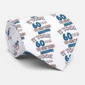 60歳の誕生日のデザイン ネクタイ (ロール)