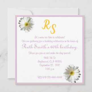 60歳の誕生日の招待状 招待状