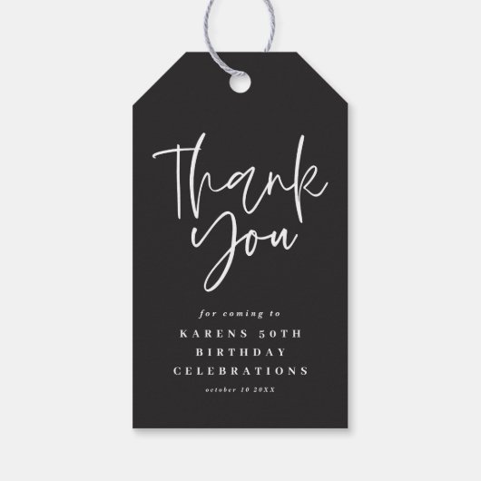 60歳の誕生日を楽しめ感謝している ギフトタグ (裏面)