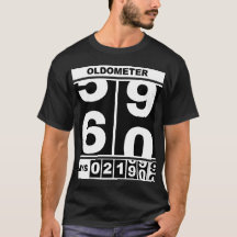 60歳の誕生日を祝うオドメーターTシャツ 記念すべき誕生日プレゼント