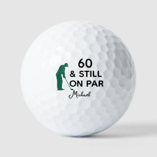 60歳の誕生日を祝うオーダーメイドのゴルフボール ゴルフボール