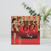 60歳の誕生日を祝う大パーティー 招待状 (スタンド正面)