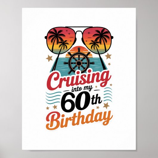 60歳の誕生日を船旅でお祝い ポスター (正面)