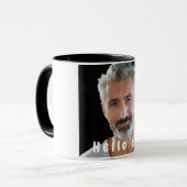 60歳の誕生日カスタム写真こんにちは60男のための マグカップ (正面左)