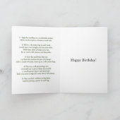 60歳の誕生日カード:ポテトバッグ フィットネスプログラム カード (内部)